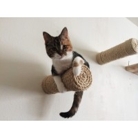 Floating Sisal Cat Wall Post