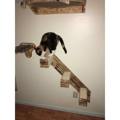 3 Step Sisal Stair Wall Mounted Cat Climber