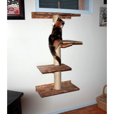 Floating Cat Wall Tree House