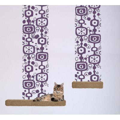 Cat Themed Wall Accent Decal - Retro Accent Runner